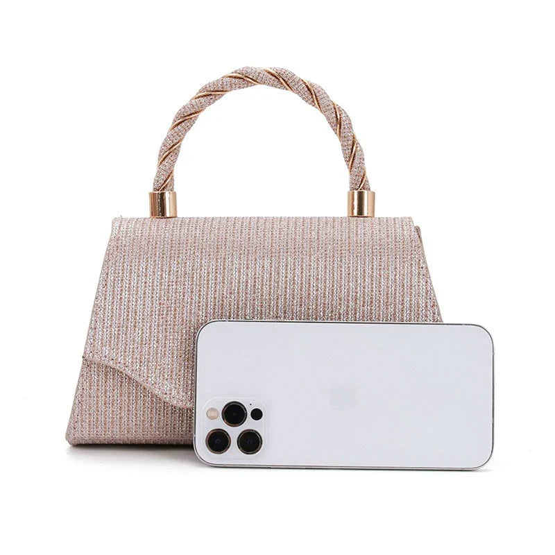 Fashionable black MC The Black Diamonds handbag with a sleek single-shoulder design, perfect for weddings, parties, and dinners.