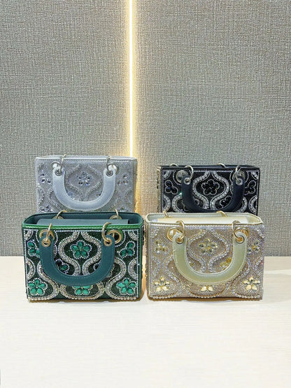 Handmade light luxury women evening handbag styled as a scarf from Mohammad Collection, featuring elegant fabric and detailed design.