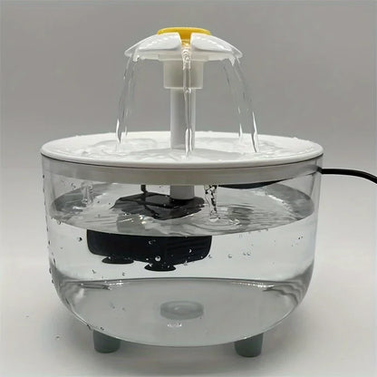 MC THE BLACK DIAMOND USB electric pet water fountain with filter, automatic cat drink dispenser and 1L capacity.