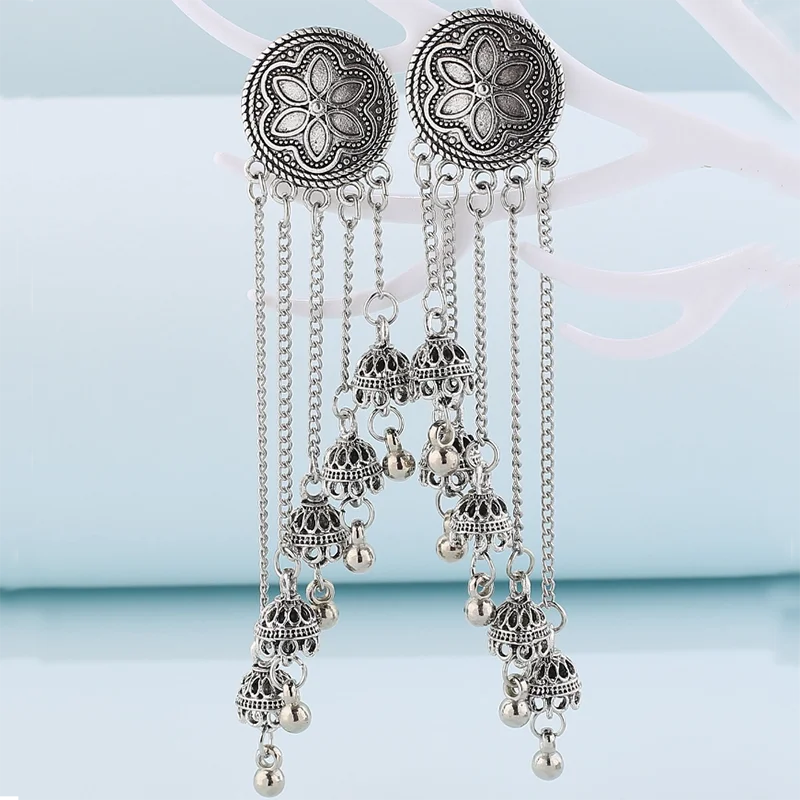 Vintage bohemian bell earrings by 𝕄𝕔 𝕋𝕙𝕖 𝔹𝕝𝕒𝕔𝕜 𝔻𝕚𝕒𝕞𝕠𝕟�