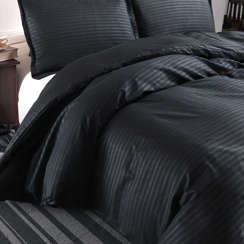 Satin black duvet cover set from 𝕄𝕔 𝕋𝕙𝕖 𝔹𝕝𝕒𝕔𝕜 𝔻𝕚𝕒𝕞𝕠𝕟�