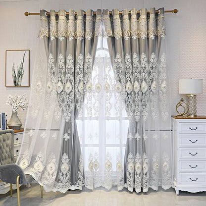 Luxury vintage-style embroidered curtains from 𝕄𝕔 𝕋𝕙𝕖 𝔹𝕝𝕒𝕔𝕜 𝔻𝕚𝕒𝕞𝕠𝕟�