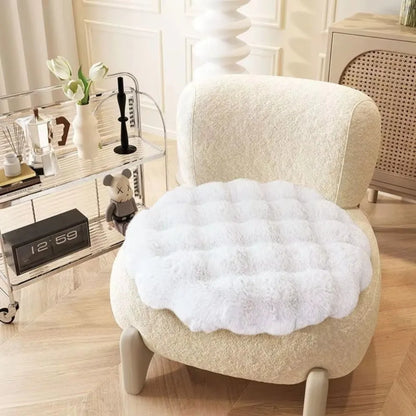 Round washable cat mat with non-slip bottom, pet cushion pad, insulative design, suitable for dogs and cats, by MC THE BLACK DIAMOND.
