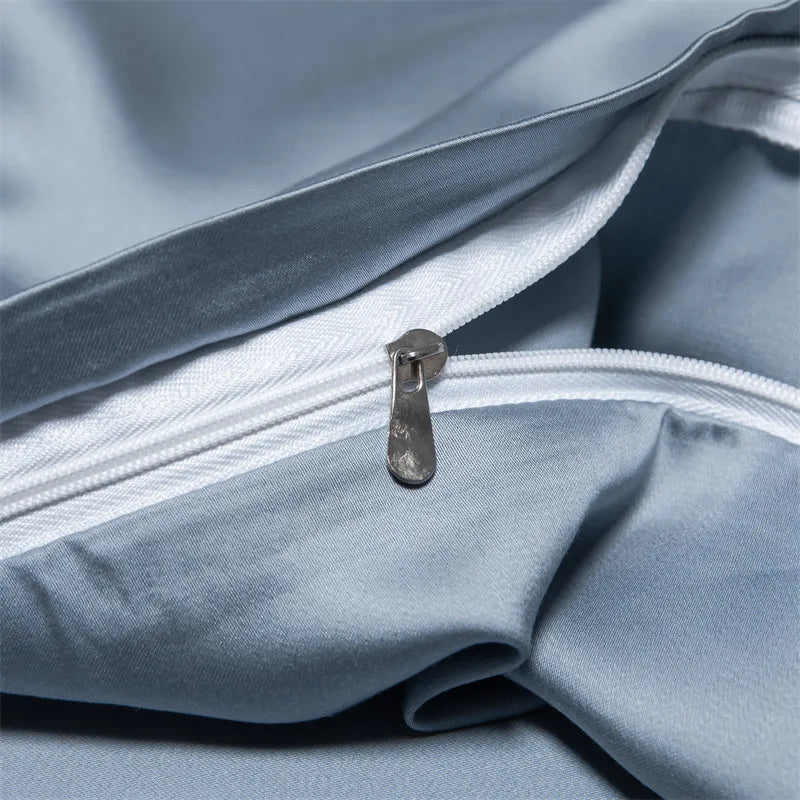 Luxury mulberry silk duvet cover in solid color, 150x200cm or 240x260cm, from 𝕄𝕔 𝕋𝕙𝕖 𝔹𝕝𝕒𝕔𝕜 𝔻