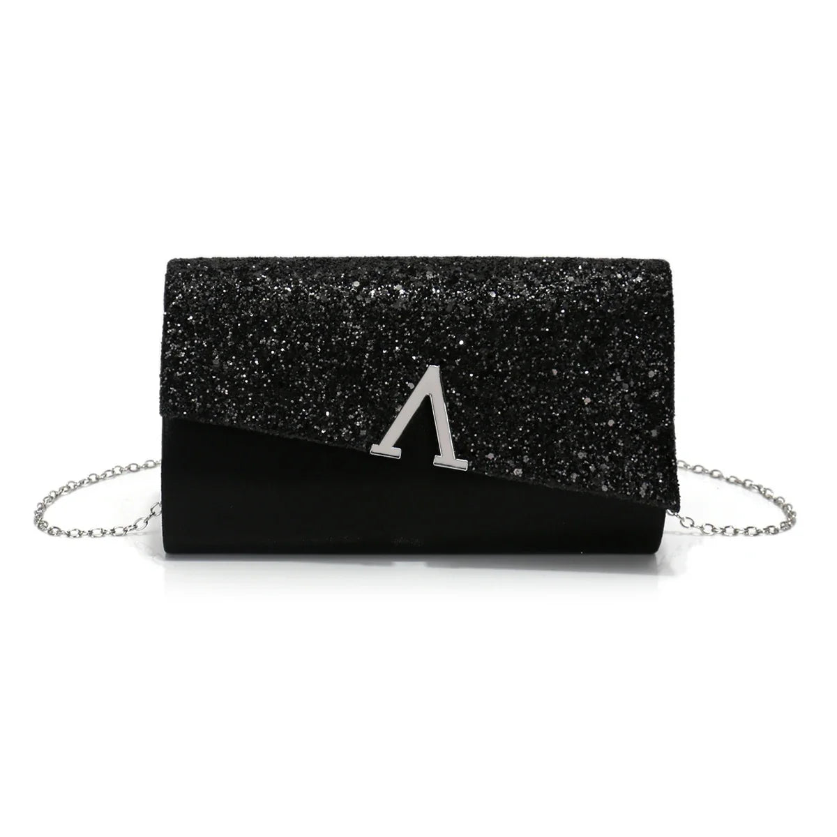 Black metal chain glam evening bag by 𝕄𝕔 𝕋𝕙𝕖 𝔹𝕝𝕒𝕔𝕜 𝔻𝕚𝕒𝕞𝕠𝕟�