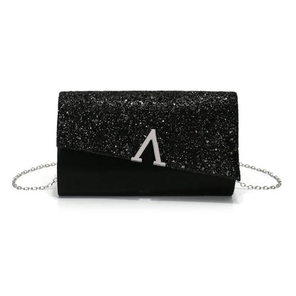 Black metal chain glam evening bag by 𝕄𝕔 𝕋𝕙𝕖 𝔹𝕝𝕒𝕔𝕜 𝔻𝕚𝕒𝕞𝕠𝕟�