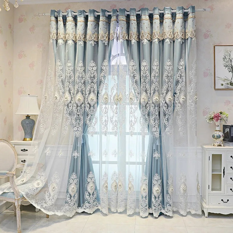 Luxury vintage-style embroidered curtains by 𝕄𝕔 𝕋𝕙𝕖 𝔹𝕝𝕒𝕔𝕜 𝔻𝕚𝕒𝕞𝕠𝕟�