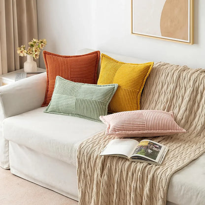 Boho striped pillow cover by 𝕄𝕔 𝕋𝕙𝕖 𝔹𝕝𝕒𝕔𝕜 𝔻𝕚𝕒𝕞𝕠𝕟�