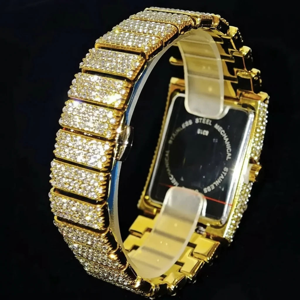 Luxury gold ice men&