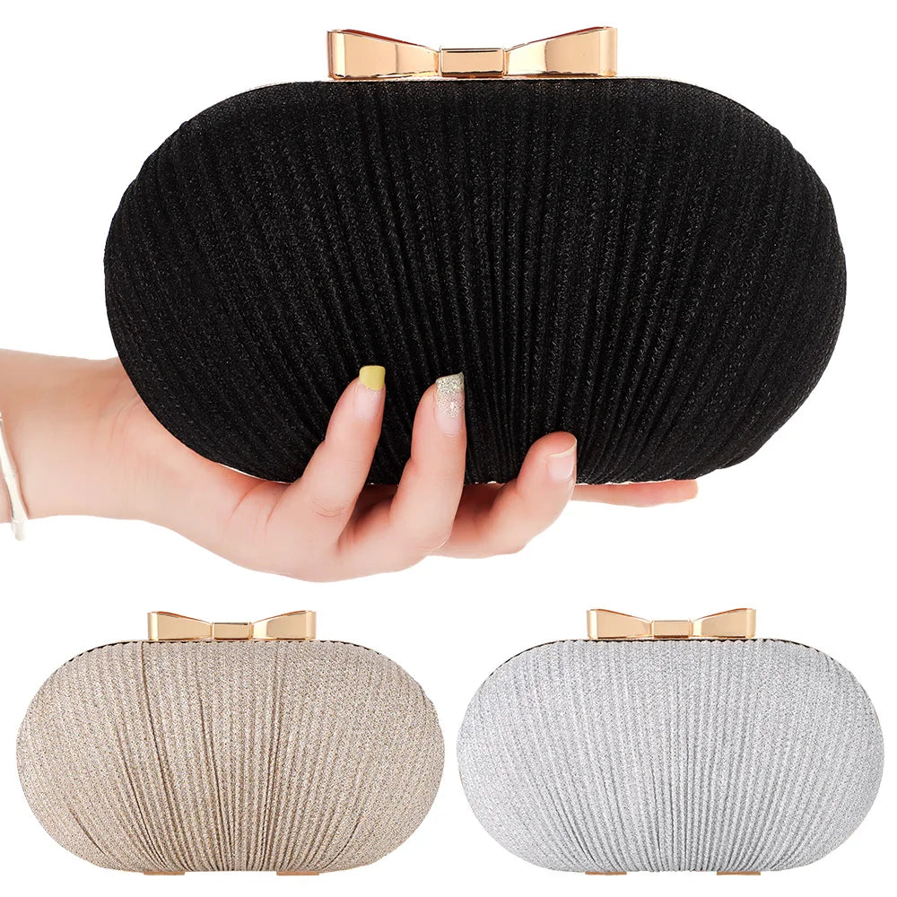 MC THE BLACK DIAMOND wedding bridal clutch handbag for women, evening party bag with chain, elegant hand bag for special occasions