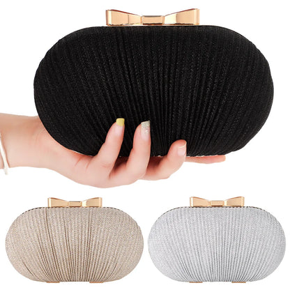 MC THE BLACK DIAMOND wedding bridal clutch handbag for women, evening party bag with chain, elegant hand bag for special occasions