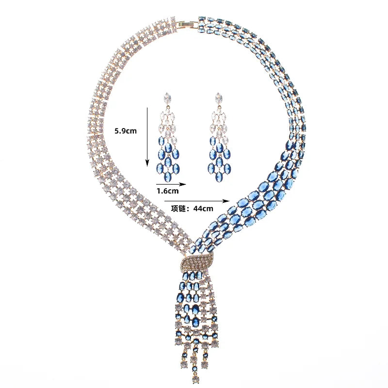 Handmade lab emerald diamond jewelry set by MC THE BLACK DIAMOND, includes wedding rings, earrings, and necklace in 14K white gold for women