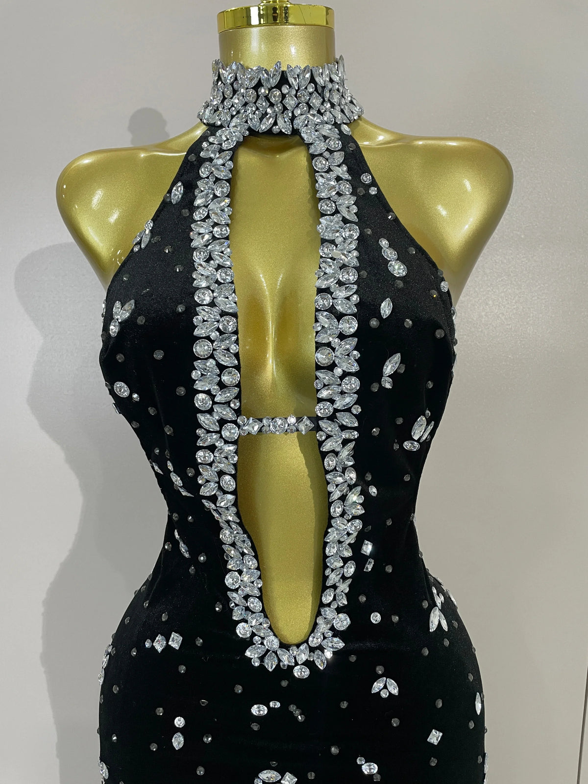 MC Sparkly Velvet Dress by MC THE BLACK DIAMOND featuring a shimmering velvet fabric and stylish design.