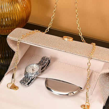 Silver wedding clutch bag for women with rhinestones, elegant black evening handbag by 𝕄𝕔 𝕋𝕙𝕖 𝔹𝕝𝕒𝕔𝕜 𝔻𝕚𝕒�