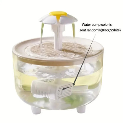 MC THE BLACK DIAMOND USB electric pet water fountain with filter, 1L capacity, automatic cat drink bowl, pet water dispenser