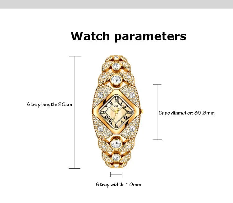 Women’s luxury bracelet watch by 𝕄𝕔 𝕋𝕙𝕖 𝔹𝕝𝕒𝕔𝕜 𝔻𝕚𝕒𝕞𝕠𝕟�