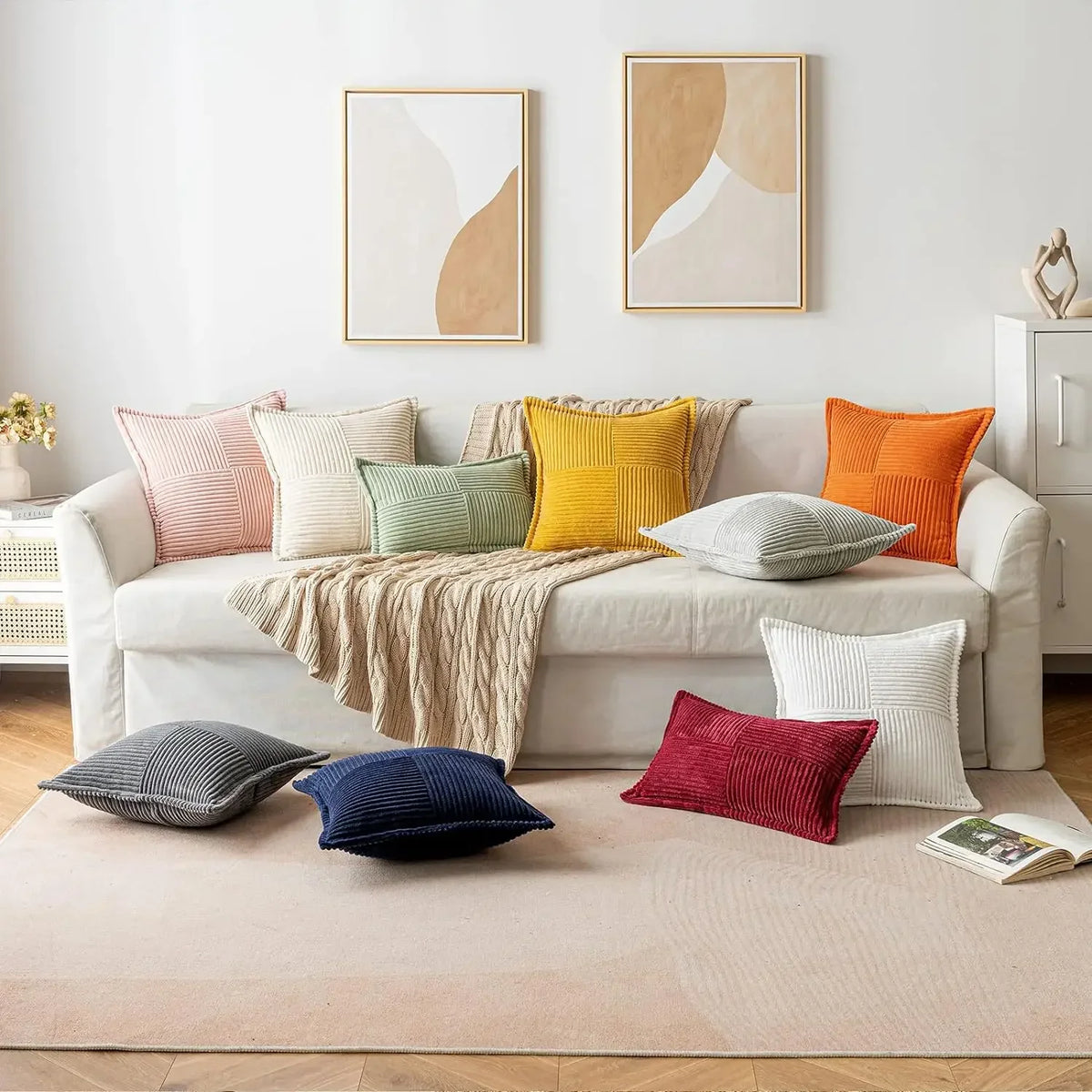 Boho striped pillow covers from 𝕄𝕮 𝕋𝕙𝕖 𝔹𝕝𝕒𝕔𝕜 𝔻𝕚𝕒𝕞𝕠𝕟�