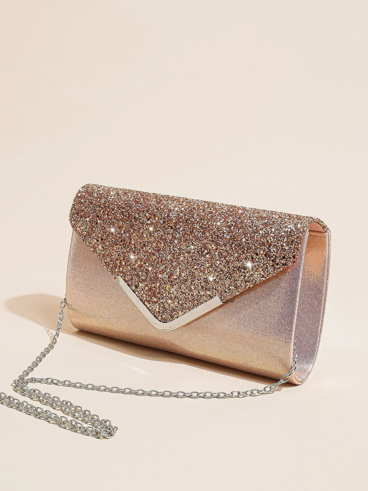 Women evening envelope clutch bag with sequin design, chain strap, for prom or party, from 𝕸𝖔𝖍𝖆𝖒𝖒𝖆𝖉 𝕮𝖔𝖑𝖑𝖊