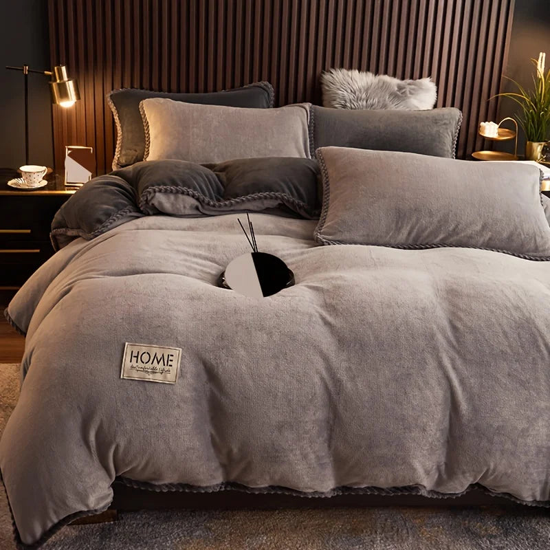 Modern style double-sided milk velvet winter duvet cover by 𝕄𝕔 𝕋𝕙𝕖 𝔹𝕝𝕒𝕔𝕜 𝔻𝕚𝕒𝕞𝕠�