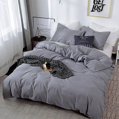 Nordic solid color sanding duvet cover by 𝕄𝕔 𝕋𝕙𝕖 𝔹𝕝𝕒𝕔𝕜 𝔻𝕚𝕒𝕞𝕠𝕟
