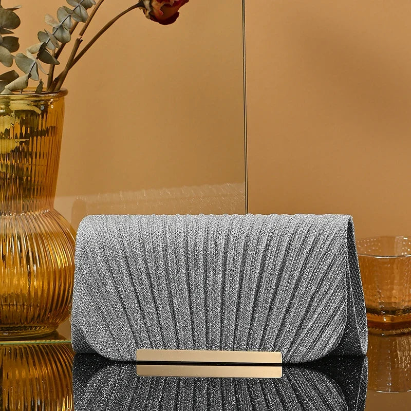 Silver wedding clutch purse for women with rhinestones, evening bag, stylish black dinner handbag by 𝕄𝕔 𝕋𝕙𝕖 𝔹𝕝𝕒𝕔𝕜 𝔻𝕚�