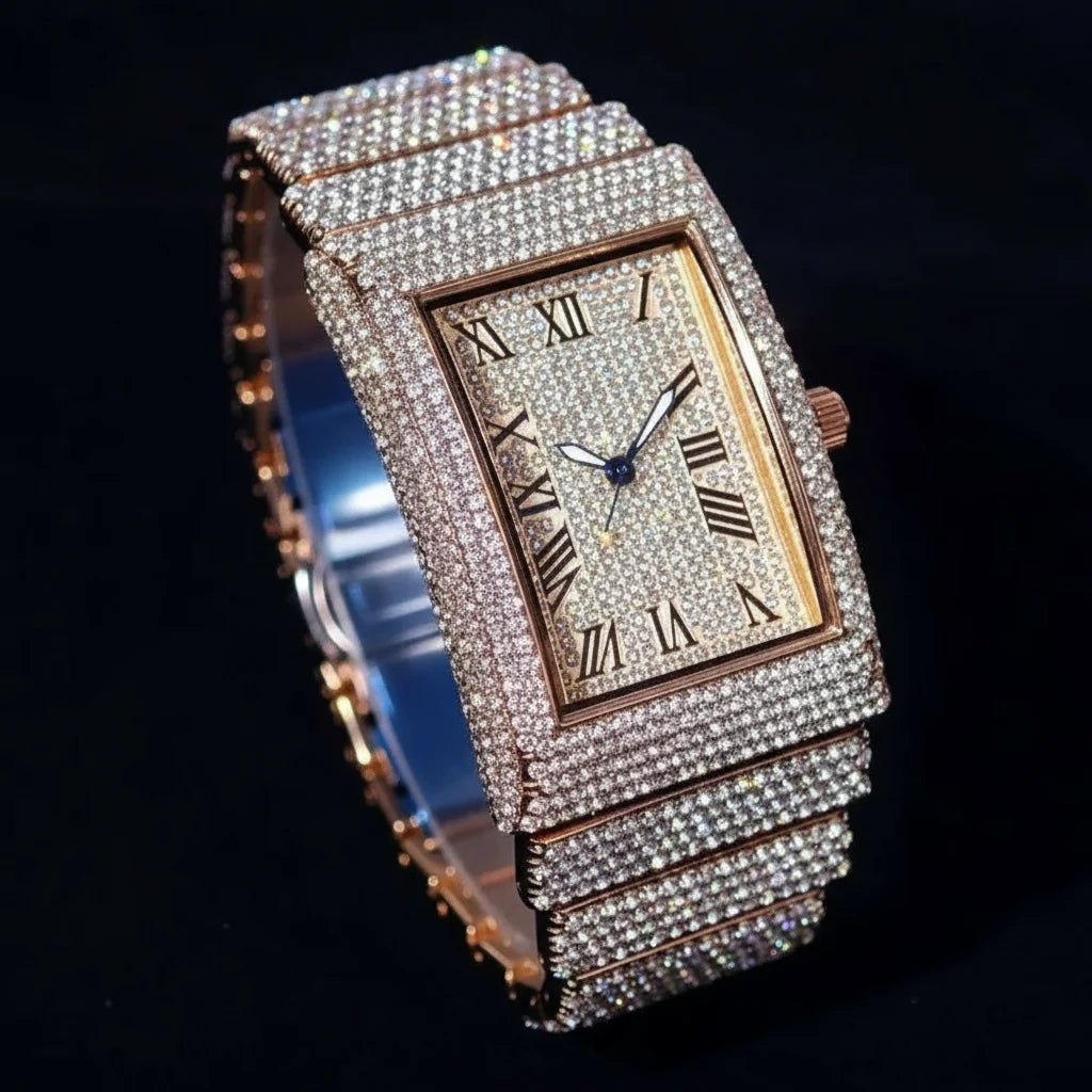 Luxury gold ice men&
