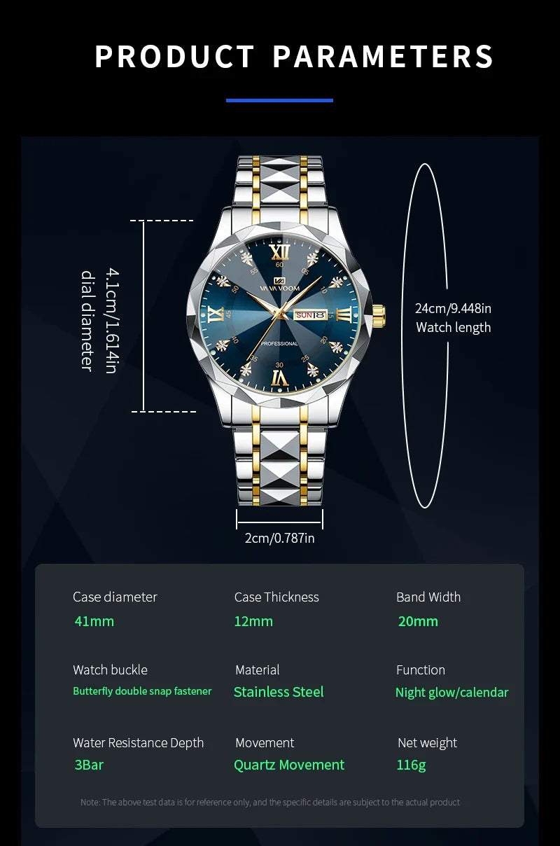 Men’s luxury watch by 𝕄𝕔 𝕋𝕙𝕖 𝔹𝕝𝕒𝕔𝕜 𝔻𝕚𝕒𝕞𝕠𝕟𝕕