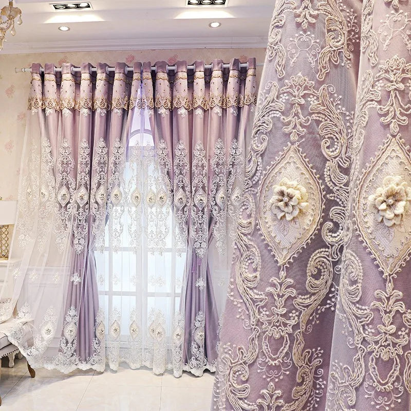 Luxury vintage-style embroidered curtains by 𝕄𝕔 𝕋𝕙𝕖 𝔹𝕝𝕒𝕔𝕜 𝔻𝕚𝕒𝕞𝕠𝕟�