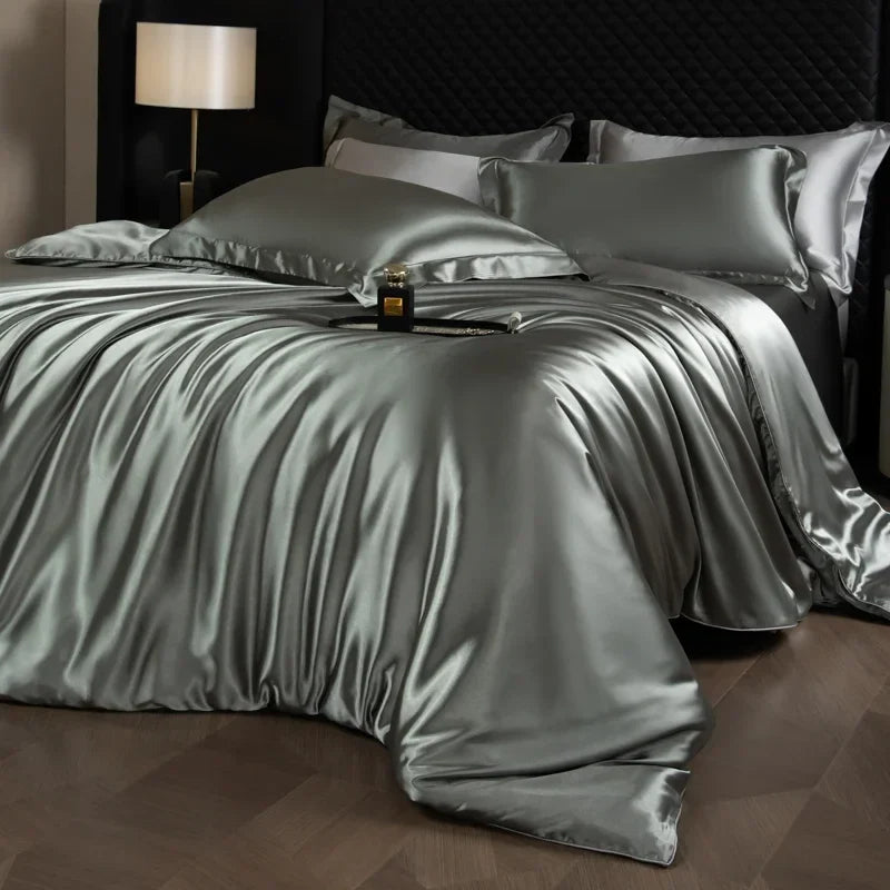 Luxury satin duvet cover set by 𝕄𝕔 𝕋𝕙𝕖 𝔹𝕝𝕒𝕔𝕜 𝔻𝕚𝕒𝕞𝕠𝕟�