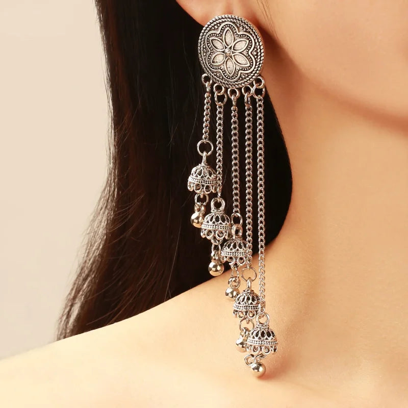 Vintage ethnic bell earrings by 𝕄𝕔 𝕋𝕙𝕖 𝔹𝕝𝕒𝕔𝕜 𝔻𝕚𝕒𝕞𝕠𝕟𝕕