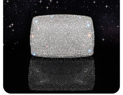 Silver luxury diamond evening hand bag by 𝕄𝕔 𝕋𝕙𝕖 𝔹𝕝𝕒𝕔𝕜 𝔻𝕚𝕒𝕞𝕠𝕟�
