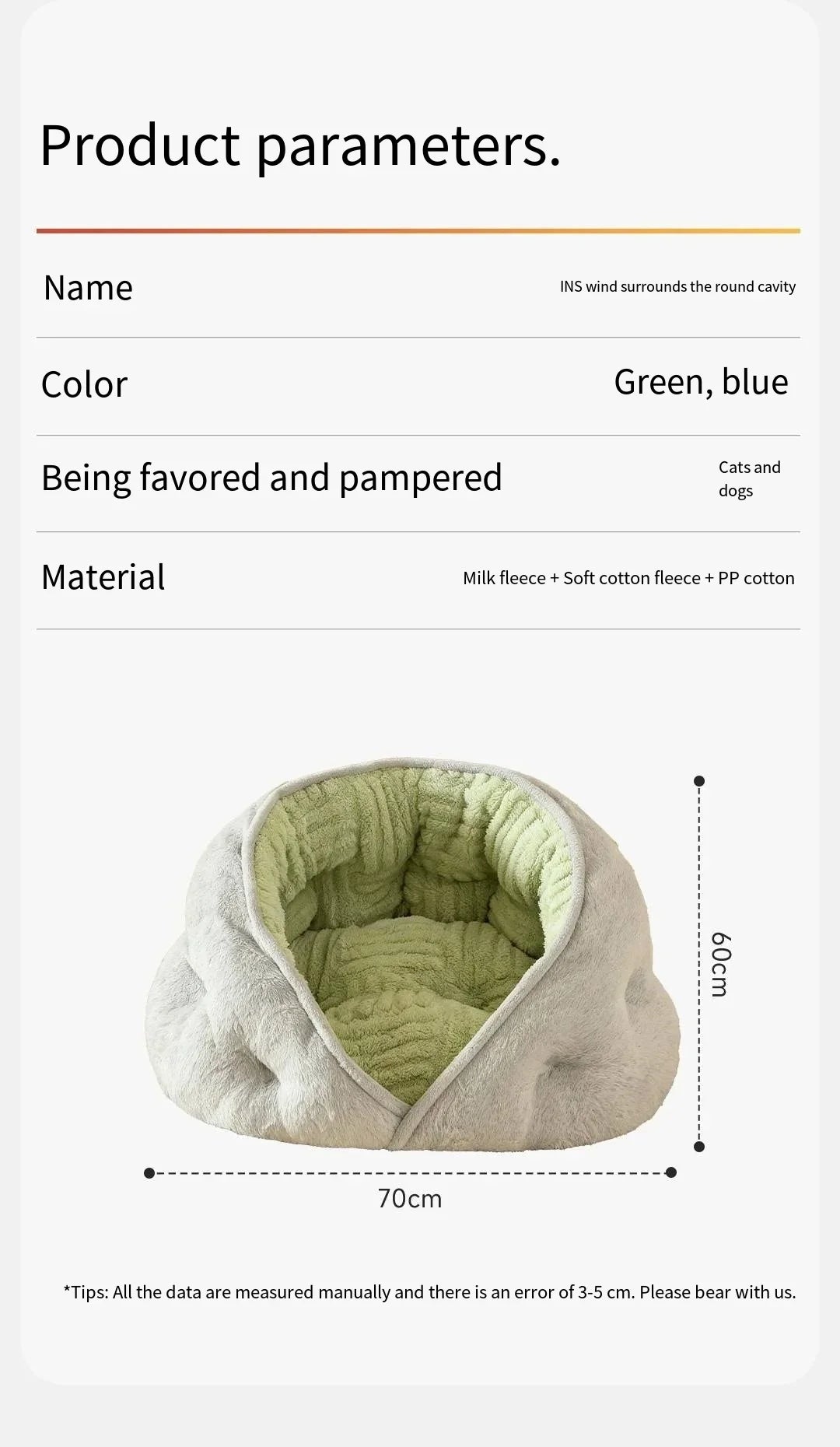 Small dog pet bed by MC THE BLACK DIAMOND, thickened winter warm security bed with plush Teddy Bear design for all-season comfort