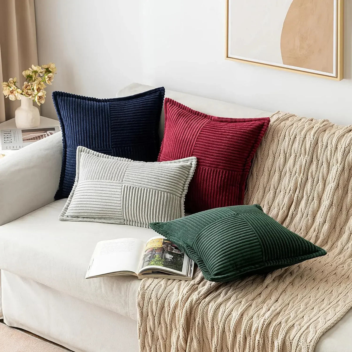 Boho striped pillow cover from 𝕄𝕔 𝕋𝕙𝕖 𝔹𝕝𝕒𝕔𝕜 𝔻𝕚𝕒𝕞𝕠𝕟�
