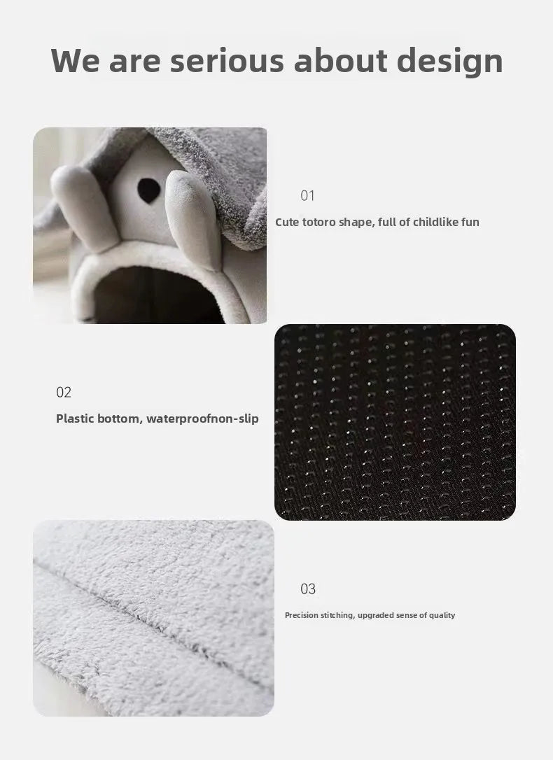 Foldable 3kg puppy house and small dog kennel bed from MC THE BLACK DIAMOND, featuring a compact, foldable cat condo house design.