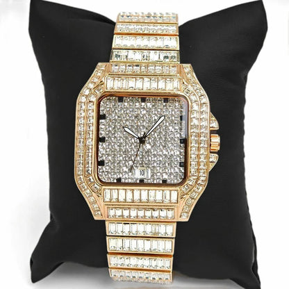 Luxury MC THE BLACK DIAMOND rose gold stainless steel men&