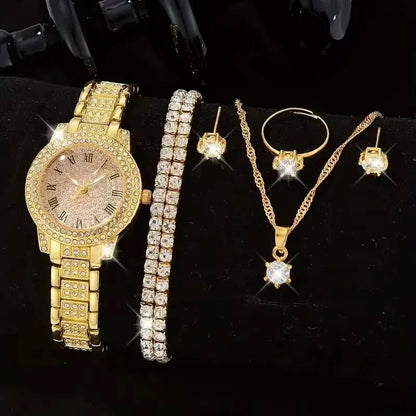 Six women’s luxury alloy watches by MC The Black Diamonds, elegant jewelry with sleek designs and sparkling details.