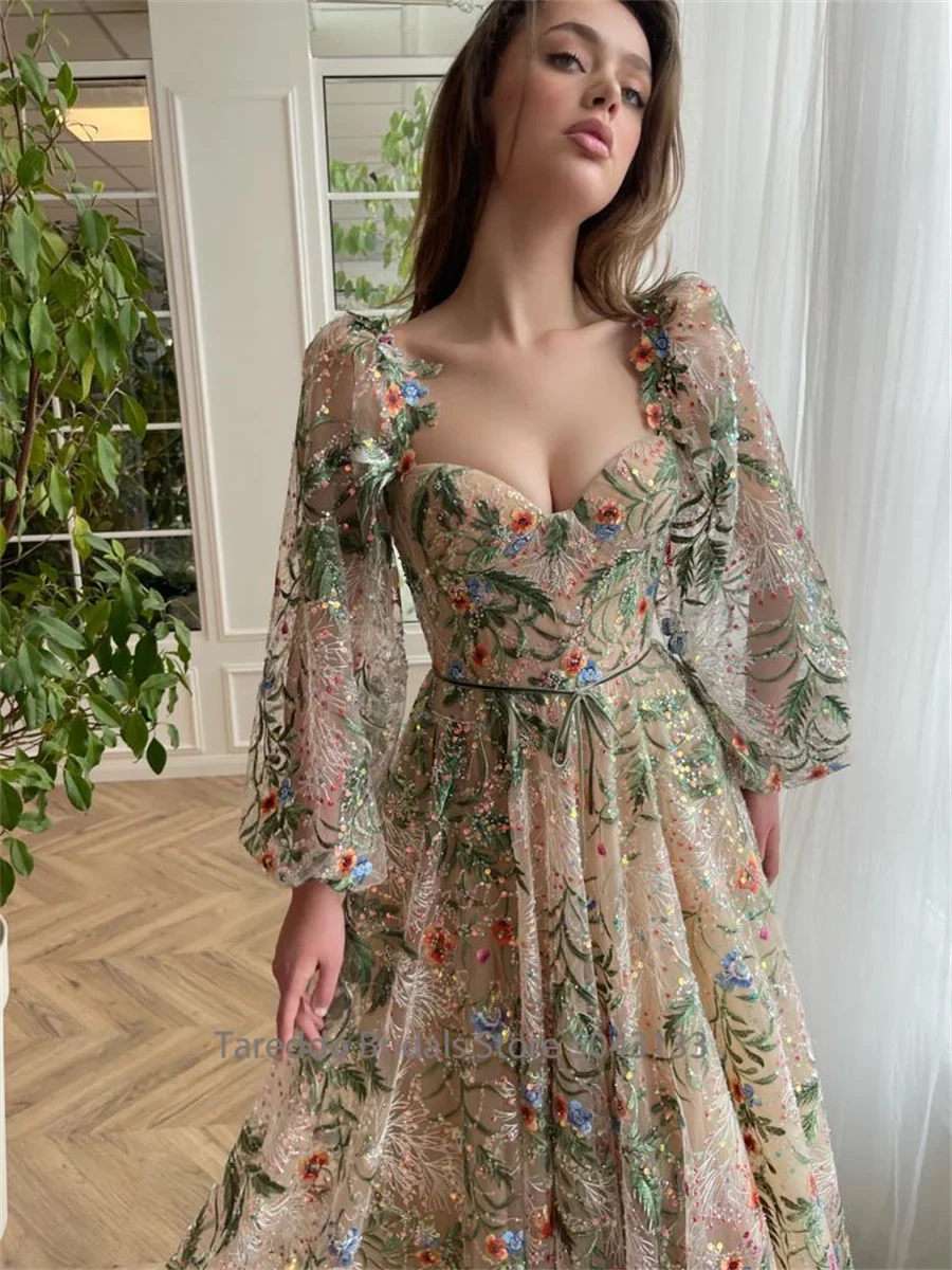 Customized long sleeve floral embroidery lace dress by 𝕄𝕔 𝕋𝕙𝕖 𝔹𝕝𝕒𝕔𝕜 𝔻𝕚𝕒𝕞𝕠𝕟