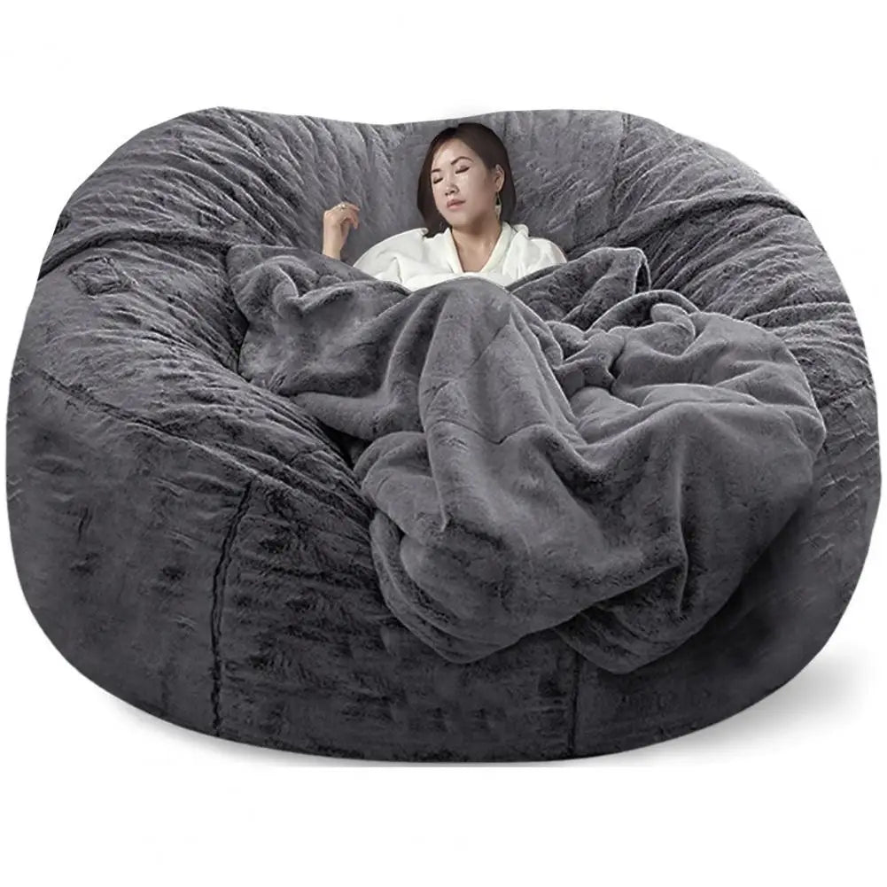 Large MC BRAND MC THE BLACK DIAMOND oversized bean bag chair cover in durable fabric, shown on a neutral background