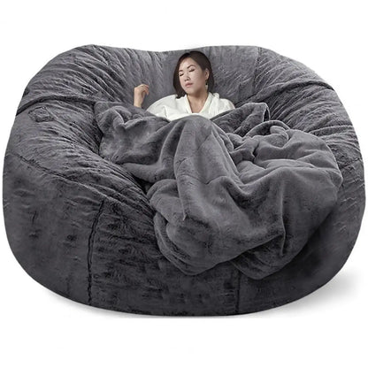 Large MC BRAND MC THE BLACK DIAMOND oversized bean bag chair cover in durable fabric, shown on a neutral background