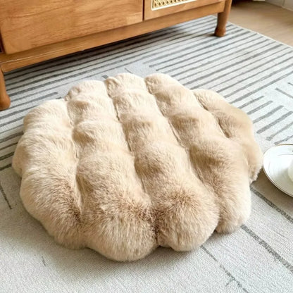 Round washable cat mat with non-slip bottom, pet cushion pad, ideal for dogs and cats, by MC THE BLACK DIAMOND.