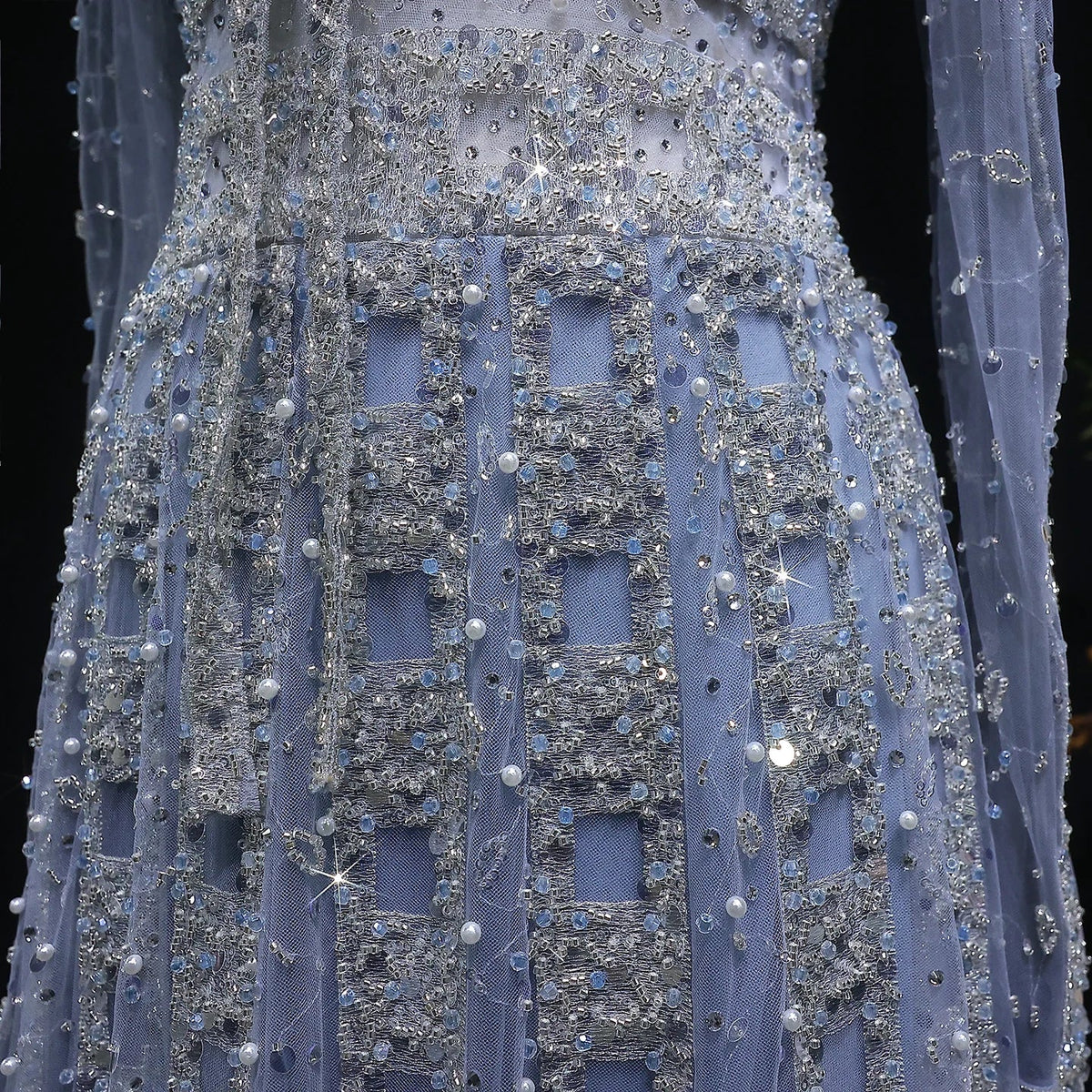 Elegant MC brand long sleeve formal evening dress featuring sleek design and sophisticated style, perfect for special occasions.