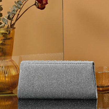 Silver rhinestone evening clutch bag for women, elegant wedding bride dinner purse, by 𝕄𝕔 𝕋𝕙𝕖 𝔹𝕝𝕒𝕔𝕜 𝔻𝕚𝕒�