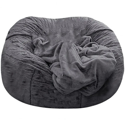 MC THE BLACK DIAMOND oversized bean bag chair cover, durable and soft fabric for comfortable seating and stylish room decor