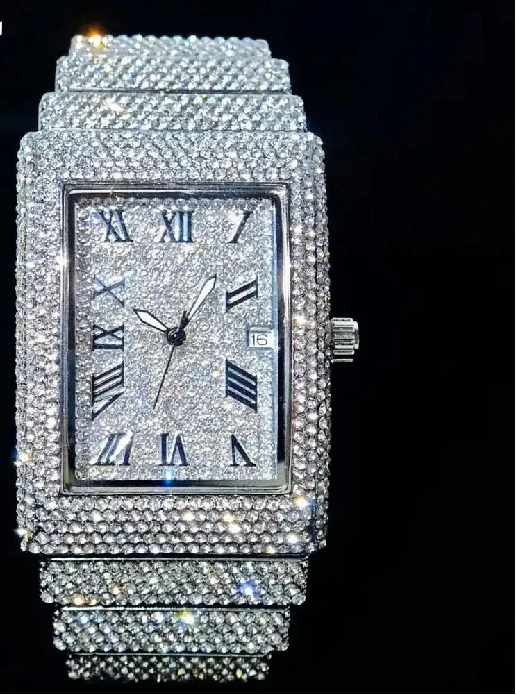 Luxury gold ice watch by MC THE BLACK DIAMOND, men&