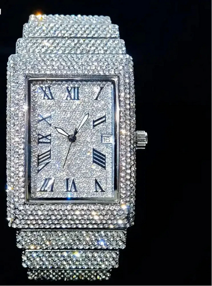 Luxury gold ice watch by MC THE BLACK DIAMOND, men&