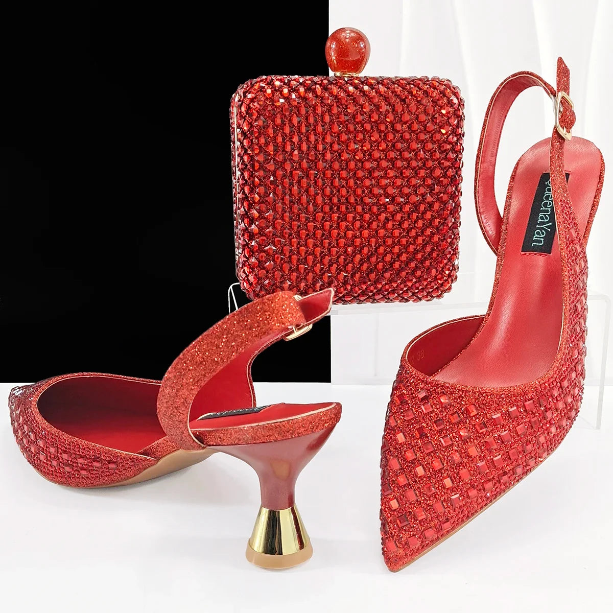 MC THE BLACK DIAMOND heels and bag matching set for women, elegant silver Italian shoes and accessories for parties and weddings