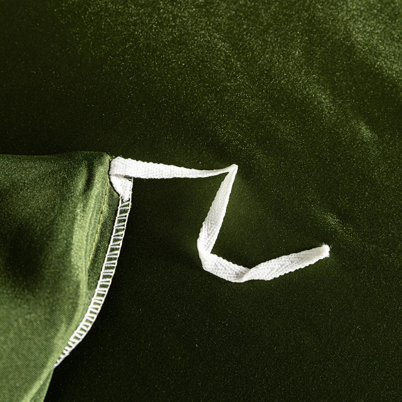 Black satin duvet cover from 𝕄𝕔 𝕋𝕙𝕖 𝔹𝕝𝕒𝕔𝕜 𝔻𝕚𝕒𝕞𝕠𝕟𝕕