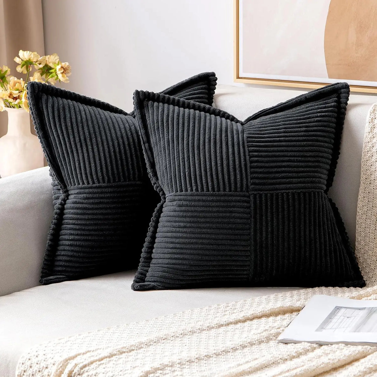 Boho striped pillow covers by 𝕄𝕮 𝕋𝕙𝕖 𝔹𝕝𝕒𝕔𝕜 𝔻𝕚𝕒𝕞𝕠𝕟�